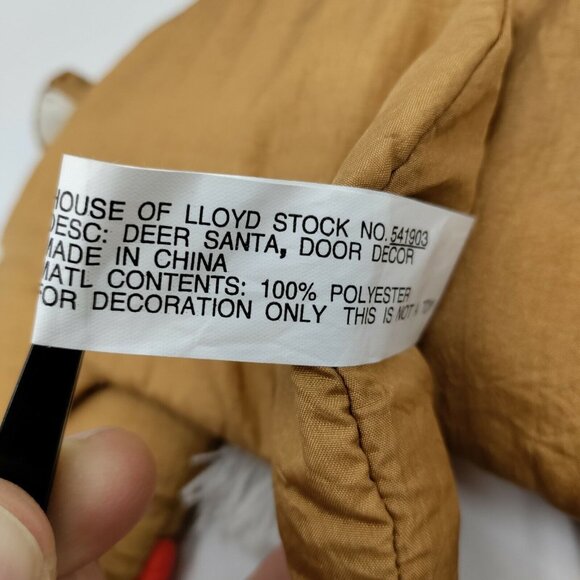 Lot of Vintage Christmas Decor Puffy Nylon Parachute Material - Santa & Reindeer - Picture 12 of 14